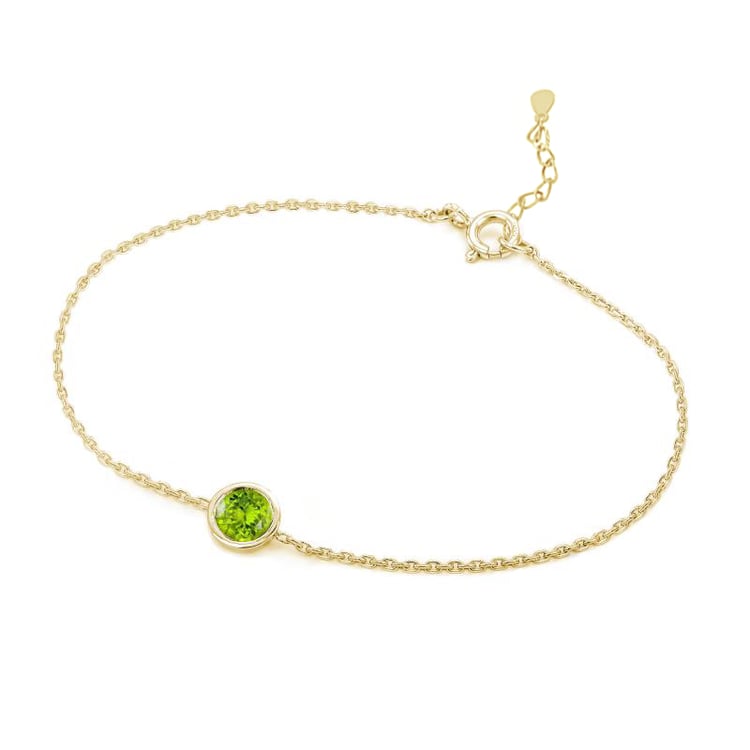 Silbernes Armband mit Olivin Arleth