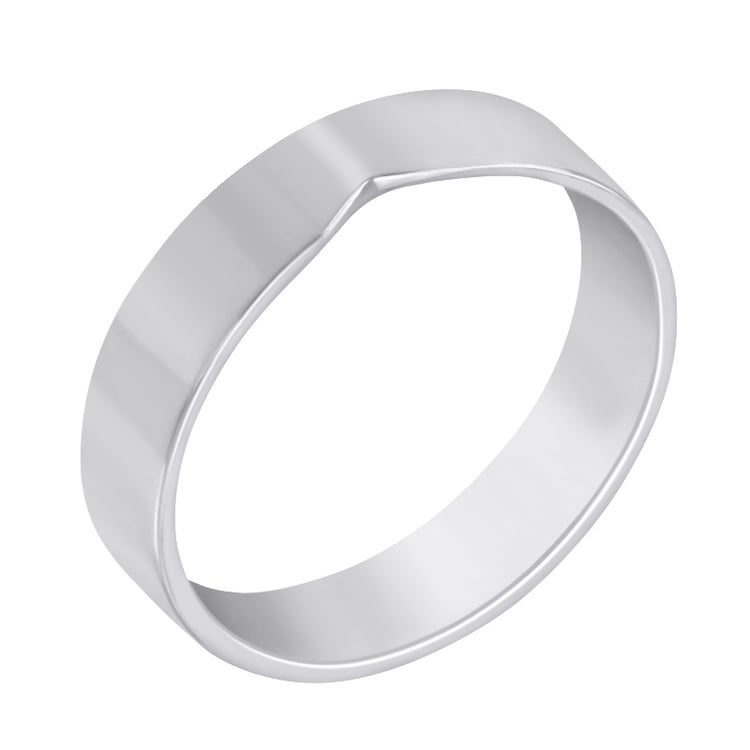 Eternity-Ring mit Lab Grown Diamanten und ein flacher Ring als Eheringe Venturelli 100130