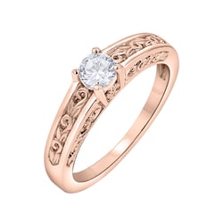 Vintage Verlobungsring mit Diamant Lerien