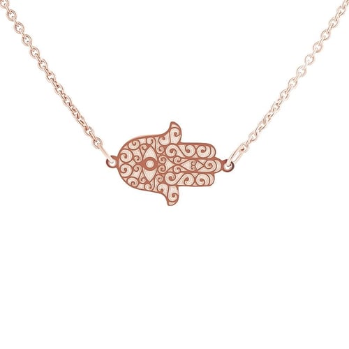 Yoga Halskette mit dem Symbol Hamsa
