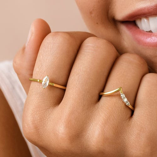 Ring mit Lab Grown Diamanten Julia