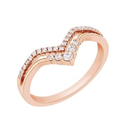 Ausgeschnittener Ring mit Lab Grown Diamanten Themba