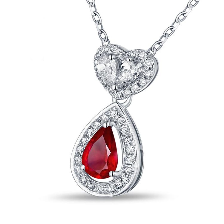 Goldkette mit Rubin 16852