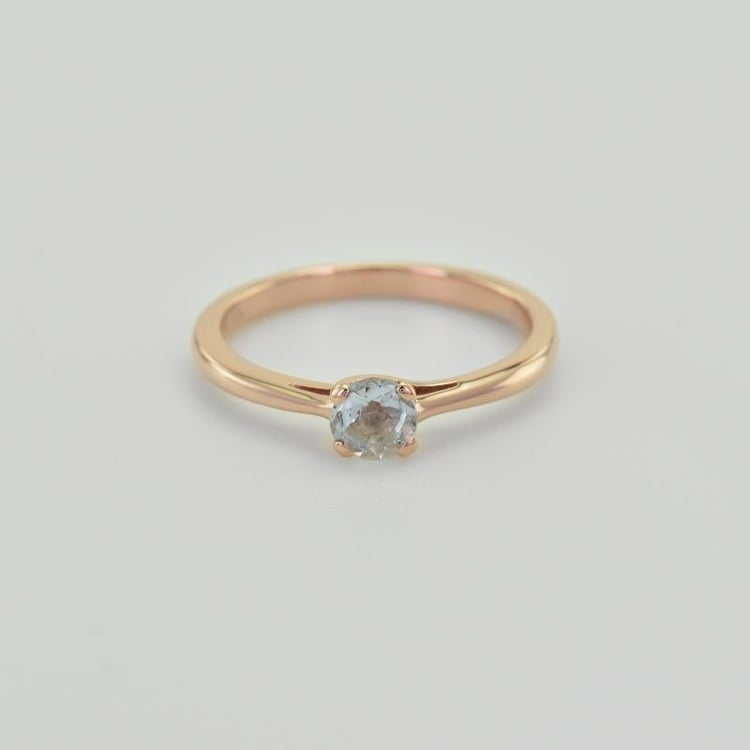 Goldener Aquamarinring 36446