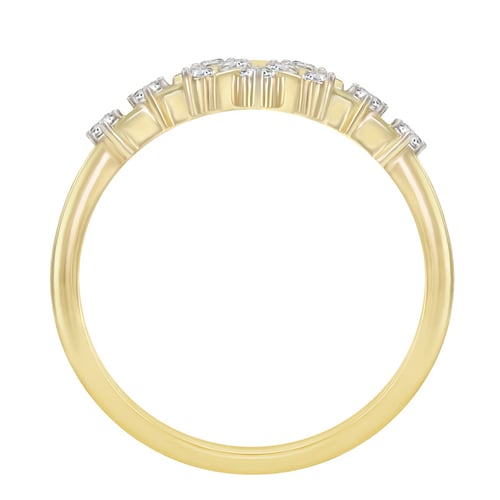 Silberner Ring mit einem Stern aus Lab Grown Diamanten Nighty
