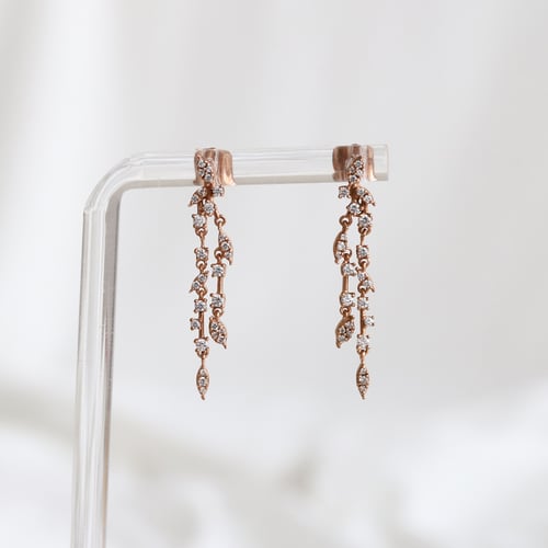Hängeohrringe mit Diamanten Lungile