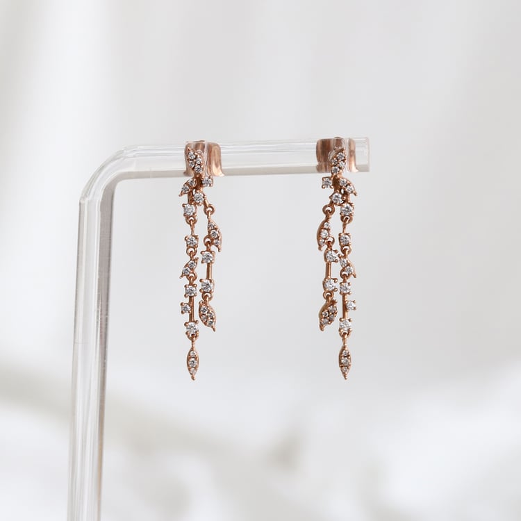 Hängeohrringe mit Diamanten Lungile 85793