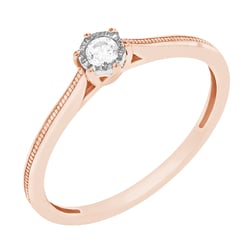 Perfekter Ring mit einem Diamanten Helena