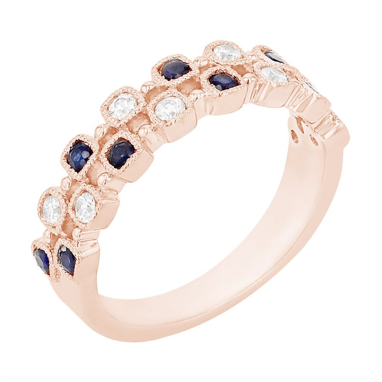 Eleganter Eternity-Ring mit Saphiren und Diamanten Sissie 84332