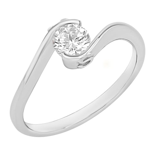 Verlobungsring mit Buchstaben und Diamanten Saffar