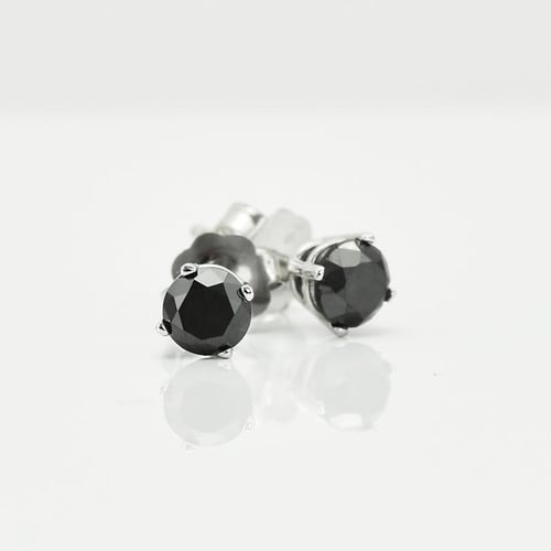Ohrstecker mit schwarzen 0.5ct Diamanten Kesha