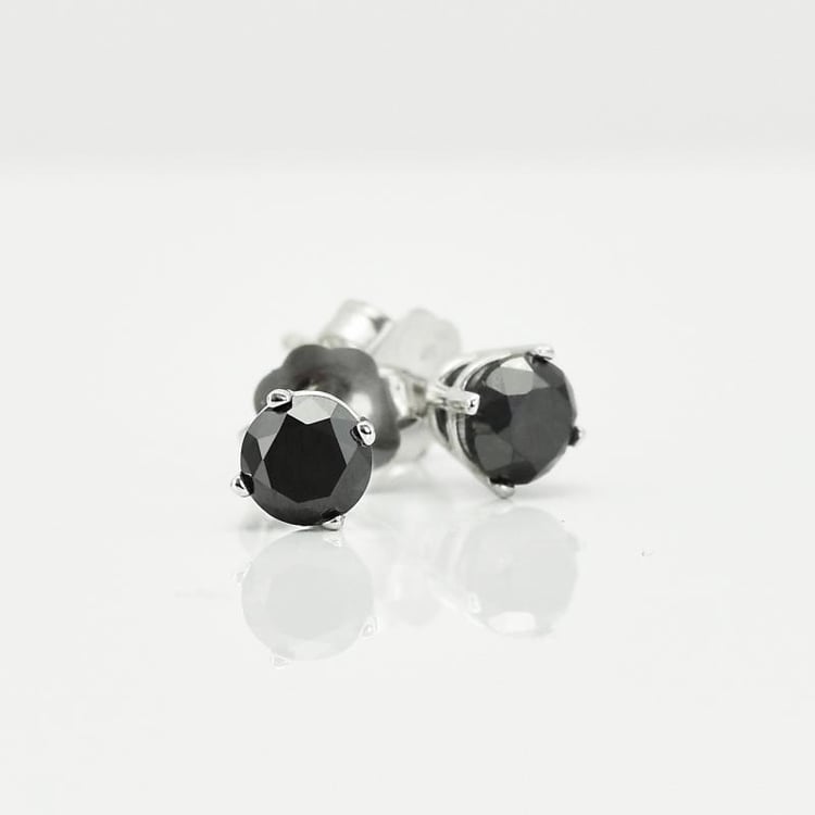 Ohrstecker mit schwarzen 0.5ct Diamanten Kesha 12236