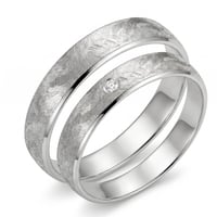 Eheringe aus Titan mit Diamant Kylies