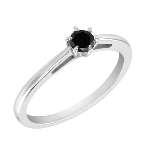 Verlobungsring mit schwarzem Diamant Rima