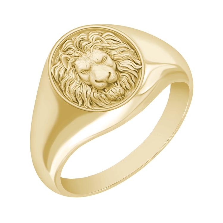 Herrenring aus Gelbgold 40746
