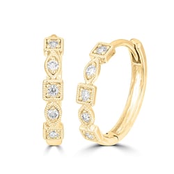 Creolen mit Diamanten Nahia