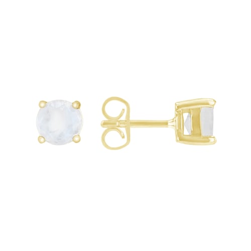 Goldene minimalistische Ohrringe mit Mondsteinen Bernice