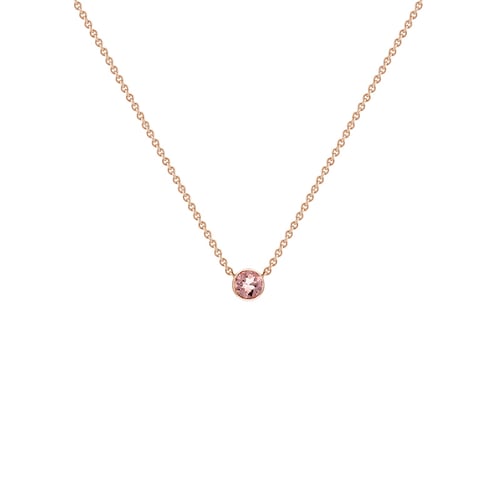 Minimalistische Kette mit einem Morganit Glosie