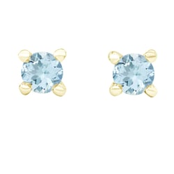 Ohrringe mit Schraubverschluss mit Aquamarinen Cerces