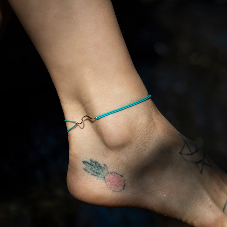 String-Armband mit Wellenmotiv Welle 108816