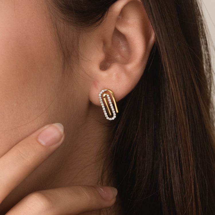 Ohrringe aus Gold mit Lab-Grown Diamanten 165734