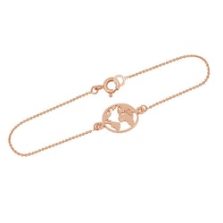 Minimalistisches Armband mit Weltkarte Earth