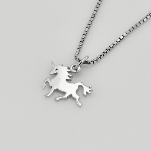 Anhänger in Silber mit Pferd Unicorn