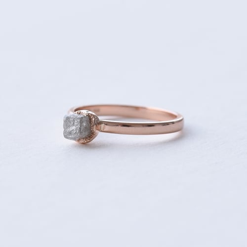 Goldring mit Rohdiamant Gianni