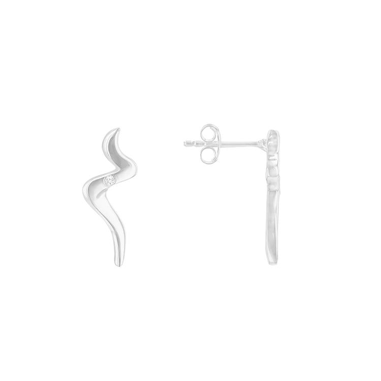 Elegante silberne Ohrringe Ursella 85892