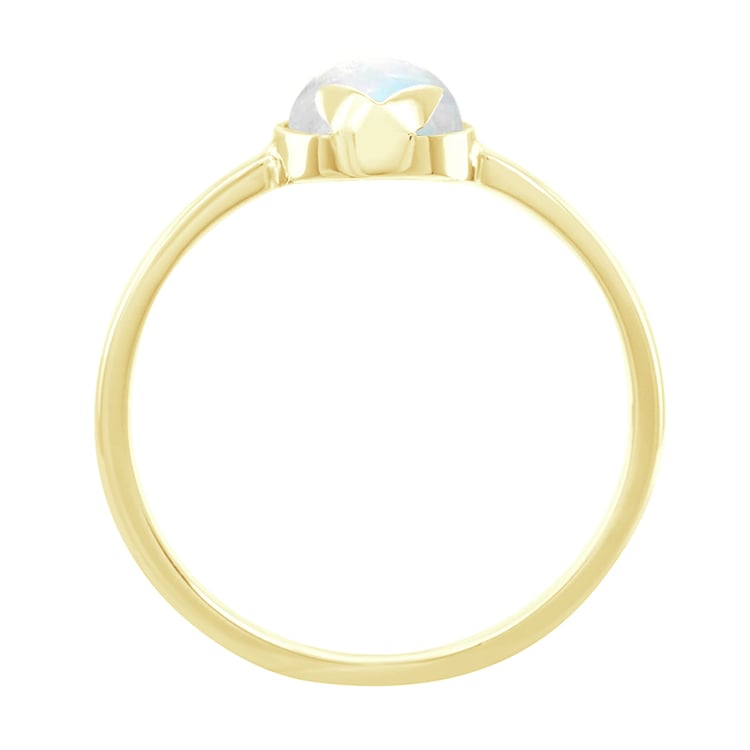 Goldener Ring mit Cabochon Mondstein Yana 95537