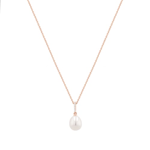 Goldenes Schmuckset mit Perlen und DIamanten Dudey