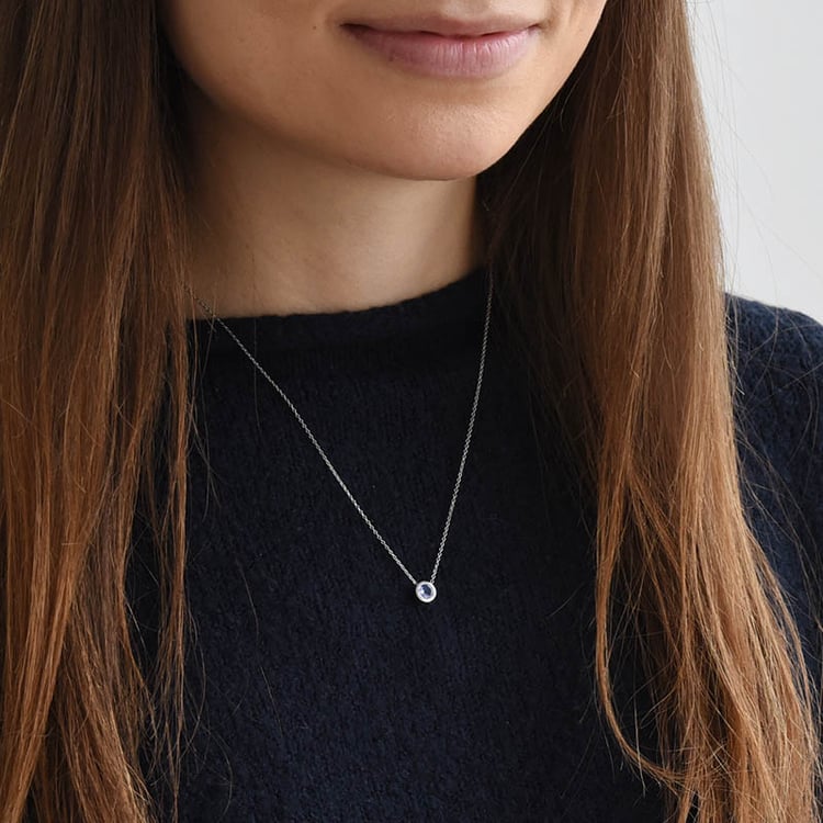 Halskette mit blauem Tansanit Jonie 93371