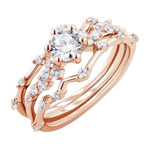Ringset mit Diamanten nach Wahl Carina