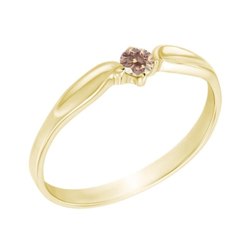 Verlobungsring mit Champagner Diamant Amrusha