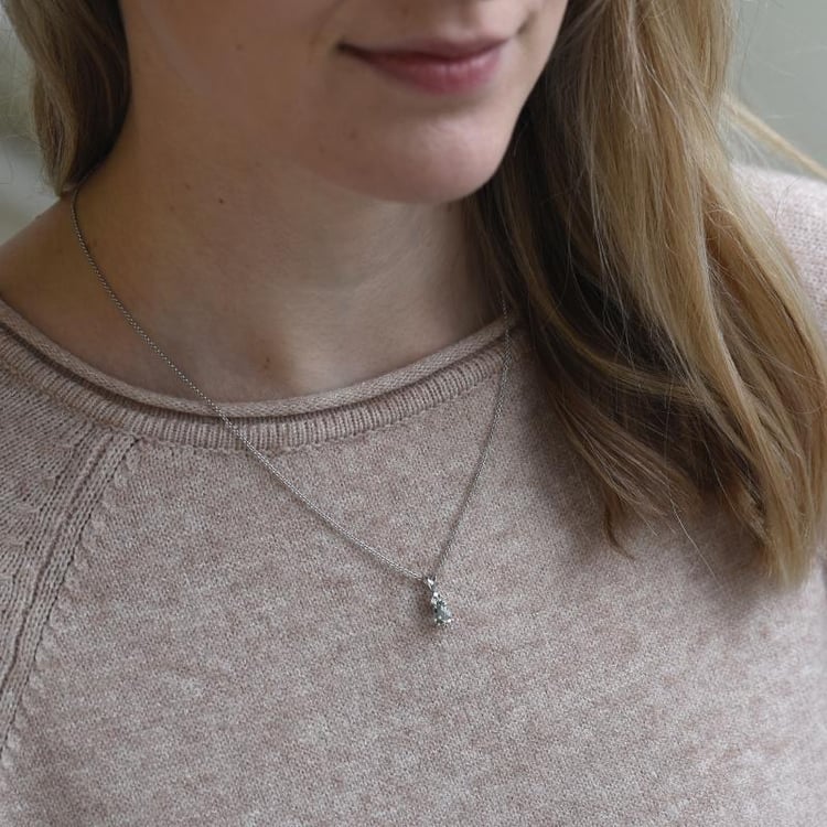 Goldanhänger mit Amethystträne und Diamanten Electrah 50622