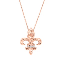 Lilienblüte mit Diamanten in einer Anhänger Nayana