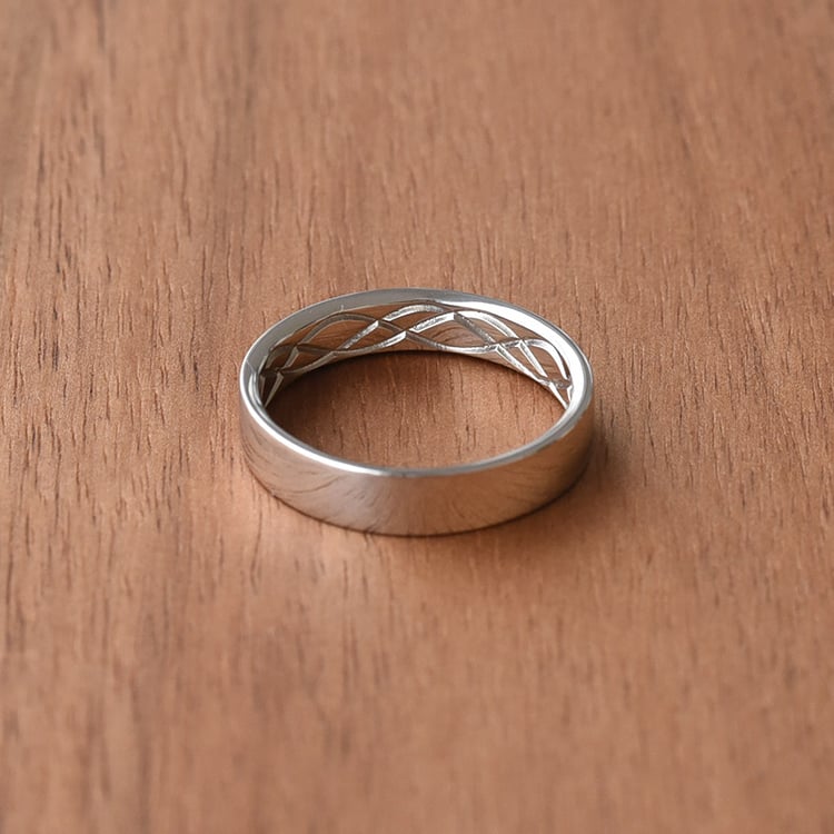 Goldene verflochtene Eheringe Amazu 71346