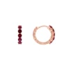Ringohrringe mit Rubinen Patton