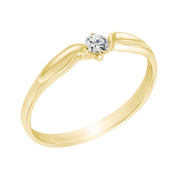 Goldener Diamantring 2865