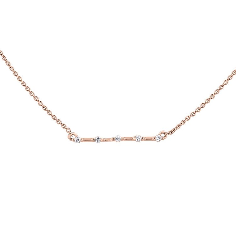 Minimalistische Halskette mit Lab Grown Diamanten Isaac 140858