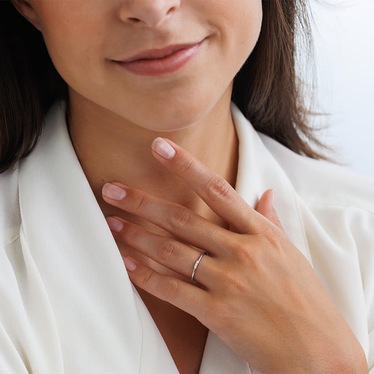 Silberner Diamantring Nicklas 157797