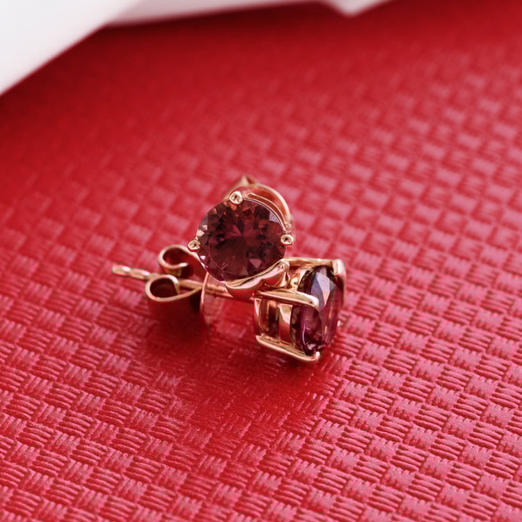 Goldene Ohrstecker mit Turmalinen Ally 122331