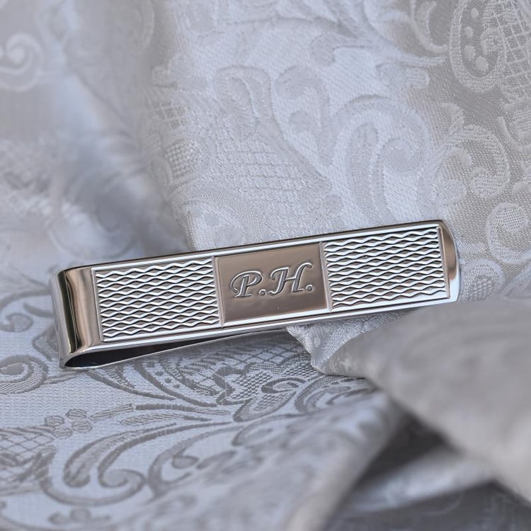 Geldklammer aus Silber mit Gravur Clip 50400