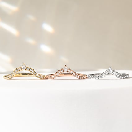 Eternityring in V-Form mit Lab Grown Diamanten Phineas