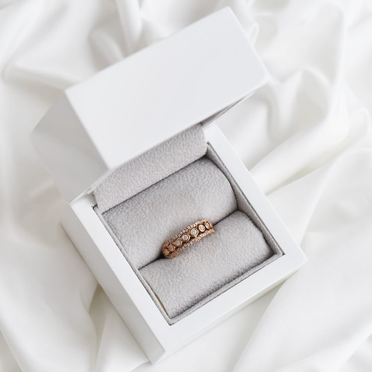 Goldener Diamantring 92793