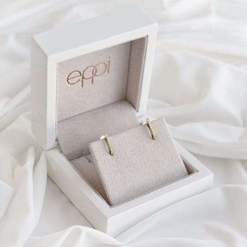 Minimalistische Ohrringe mit Lab Grown Diamanten Passang