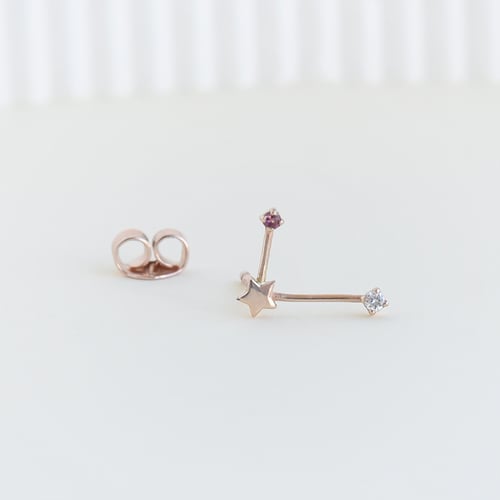 Ohrring mit Sternzeichen Libra