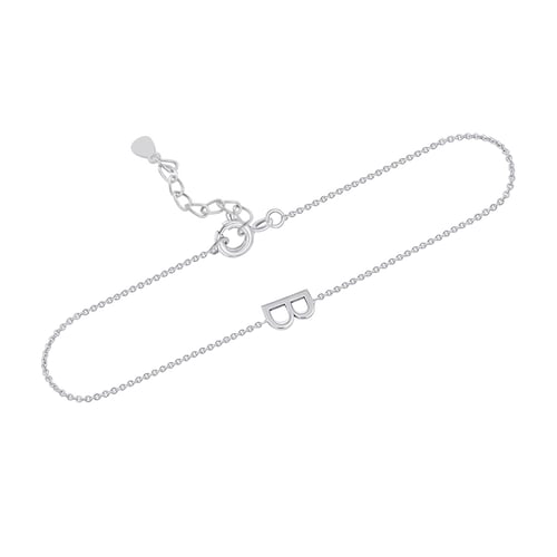 Silbernes Armband mit Buchstaben Ihrer Auswahl Annika