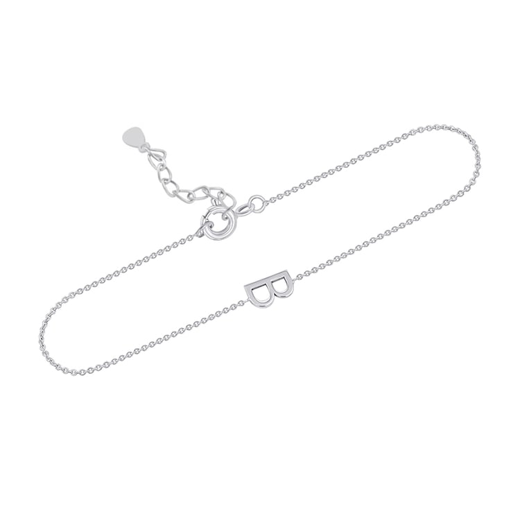 Silbernes Armband mit Buchstaben Ihrer Auswahl Annika 114774