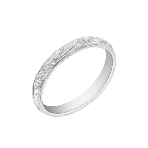 Eheringe aus Platin mit Naturmotiv Matu
